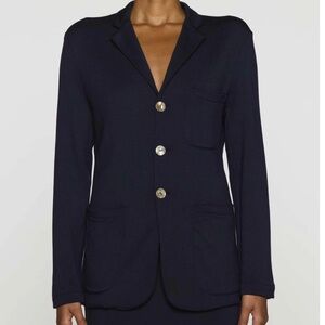 Bleusalt Big Rock Boyfriend Blazer - Navy Size M